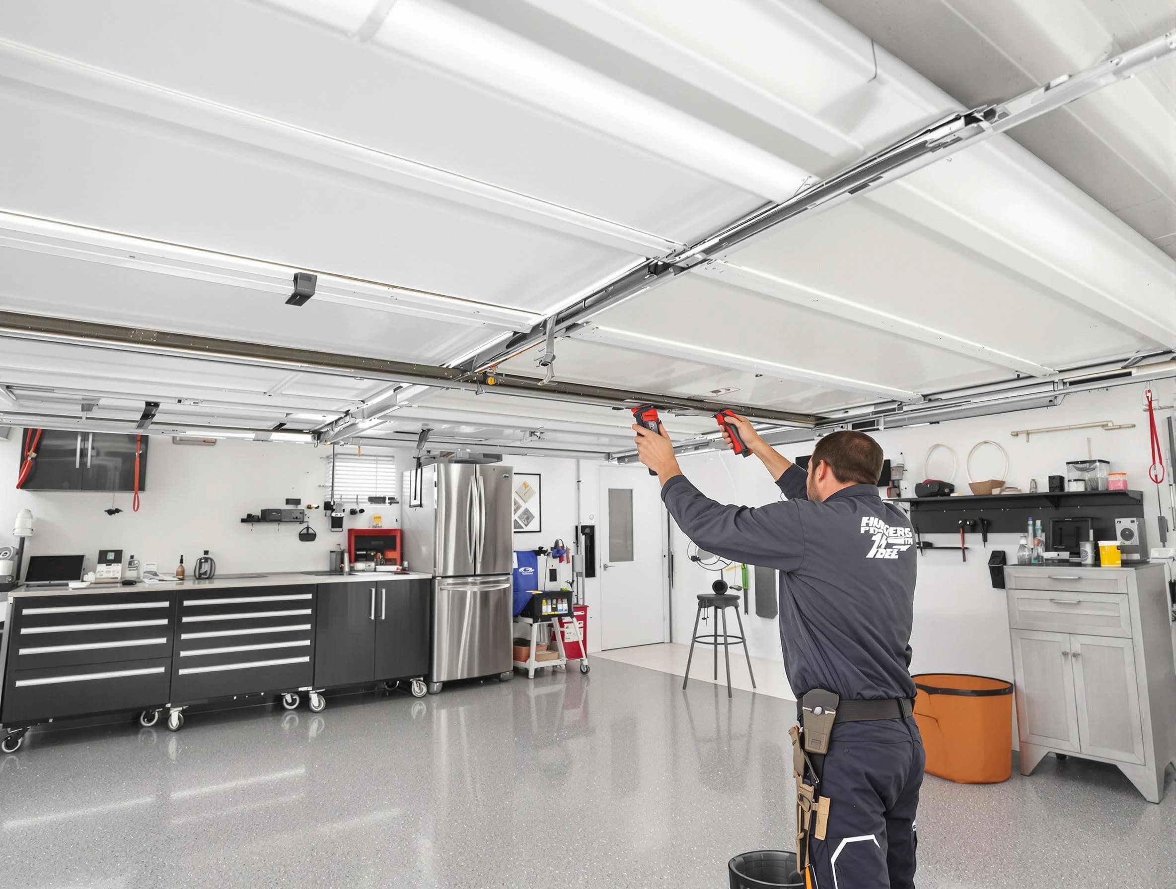 Overhead garage door repair service by Franklin Park Garage Door Repair in Franklin Park